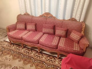Vintage Καναπές & Πολυθρόνες Louis Style με μαρμάρινο τραπέζι σαλονιού   (Τιμή Συζητήσιμη)