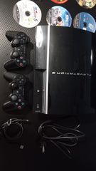 Πωλειτε ps3 fat με 9 παιχνιδια και τιμονιερα