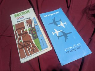 Olympic Airways British Airways φυλλάδια δεκαετία 70