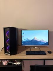 Πλήρες Setup – Οθόνη HP 24" IPS + PC με RGB & SSD – Έτοιμο για χρήση