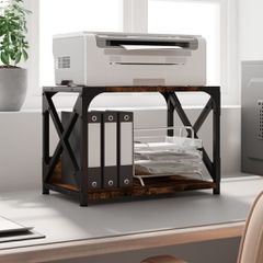 Βάση Εκτυπωτή 2 Επιπέδων Καπνιστή Δρυς 44x26x31,5 εκ Επεξ. Ξύλο 833982