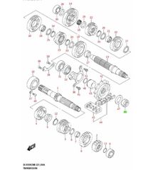 Suzuki DL100/DL1050/DL650/DL800/GSR600/GSF1200/GSXR1000/GSXR600,SV650/SV1000/RF600/RF900/GSXR750, Παξιμάδι γραναζιού κίνησης-thumb-2