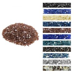 VEVOR Fire Glass, 10 LBS / 4,5 KG Βράχοι τζακιού ανθεκτικοί σε υψηλή θερμοκρασία, 1/4 ίντσας / 6,35 mm Reflective & Smokeless Firepit Glass Rock, High Luster Stone Landscaping for Fire Pit Table, Copp