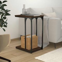 vidaXL Βοηθητικό Τραπέζι Καφέ Δρυς 40 x 30 x 60 εκ. Επεξεργασμένο Ξύλο