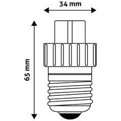 Entac Αντάπτορας Ντουί από E27 σε G9-thumb-1
