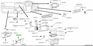 ΚΛΙΠ ΝΤΟΥΛΑΠΑΚΙ ΣΥΝΟΔΗΓΟΥ NISSAN  MICRA K12     68192AX600
