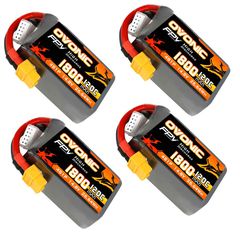 4×Ovonic 120C 4S 1800mAh 14.8V LiPo Battery Pack for FPV Racing with XT60 Plug for 5-6 inch FPV Racing Drones Freestyle Drones & Long-Range FPV