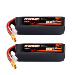 2-Pack Ovonic 4S 850mAh 120C 15.2V LiHV Battery w/XT30 Plug