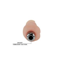 Super Mini Realistic Vibrator, TPR Life-Like, Flesh, 12 cm-thumb-5