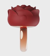 Mini Vibrator Rose Ring, 9 Vibration Modes, Silicone, USB Magnet-thumb-1