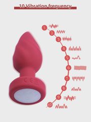 Plug Led Light Plug, Remote Control, 10 Modes, USB, Red, 9 cm-thumb-4