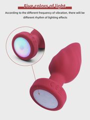 Plug Led Light Plug, Remote Control, 10 Modes, USB, Red, 9 cm-thumb-3