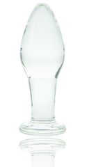 Anal Glass Plug No. 1, Premium Glass, Clear, 10 cm, Guilty Toys,