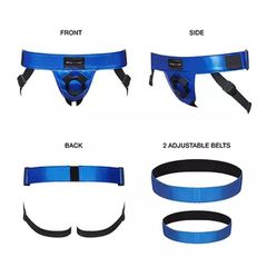 Strap-On-Me - Leatherette Harnas Curious Blue OS-thumb-1