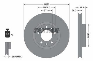 ΔΙΣΚΟΠΛΑΚΑ CITROEN C4 PICASSO II ΕΜΠΡΟΣ - 92267903