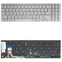 Πληκτρολόγιο - Laptop Keyboard για Asus Vivobook 15 NSK-UAE2BU DSN715AS DSN715BS XR-8400W 4H+NLH0M20A 6K+NLHTM20A US No Frame Backlight Silver ( Κωδ.41548USNOFRBLSIL )