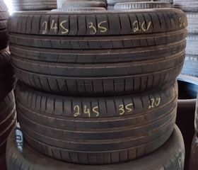 2 μεταχειρισμενα ελαστικα 245/35-20 Pirelli P-ZERO. DOT 22'.