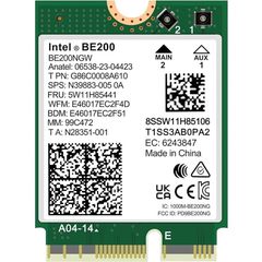 Intel Wi-Fi 7 BE200 Ασύρματη Κάρτα Δικτύου Wi-Fi 7 (5800Mbps) PCI
