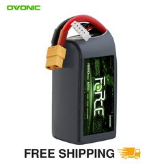 Ovonic Force High Discharge 4S 1550mAh 120C 14.8V FPV LiPo Battery Pack with XT60 Plug for 5-inch Racing/Freestyle Quad, 220mm-250mm Drones