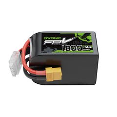 OVONIC R-Line 5.0 1800mAh 6S 150C 22.2V Lipo Battery with XT60 Plug for FPV Racing Freestyle Long-Range Drone