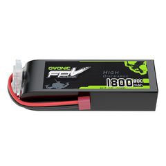 OVONIC 7.4V 80C 1800mAh 2S Lipo Battery with T Plug for 2S FPV Quads Fixed-Wing FPV Planes