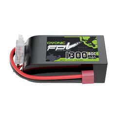 OVONIC 11.1V 80C 1300mAh 3S Lipo Battery with T Plug for 3S Freestyle Racing Drone Fixed-Wing FPV Plane