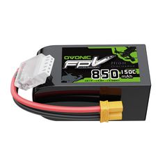 OVONIC 11.1V 150C 850mAh 4S LiPo Battery with XT30 Plug for 4S FPV Cinewhoop & Racing Drones