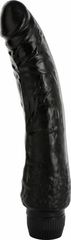Multispeed Penetrating Pleasures Vibrator, PVC, Black, 21 cm