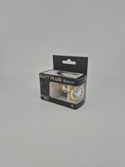 Hearty Buttplug, Small, Gold/Clear, Passion Labs-thumb-1