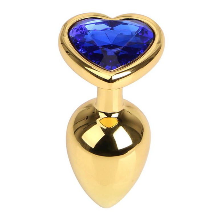 Hearty Buttplug Small Gold / Blue Passion Labs