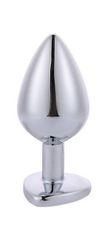 Hearty Buttplug, Medium, Silver/Purple, Passion Labs-thumb-1