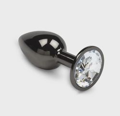 Butt Plug Dark Anal Plug Large, Metal, Clear, Guilty Toys