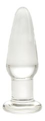 Anal Glass Plug No. 3, Premium Glass, Clear, 11.5 cm, Guilty Toy