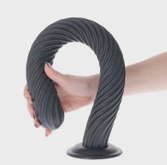 Gunung Anal Plug with Suction Cup, PVC, Negru, 51 cm