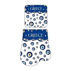 Γάντι & πιάστρα φούρνου Souvenir - Σετ 6pcs - Greece - 241842