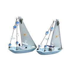 Διακοσμητικό Souvenir Καραβάκι - Σετ 2 τεμάχια - L2026-33AB - 125565