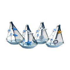 Διακοσμητικό Souvenir Καραβάκι - Σετ 8 τεμάχια - L2026-32ABCD - 125564