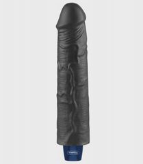 REAL SOFTEE Vibrator, 10 Vibration Modes, TPE, Black, 23.7 cm-thumb-1