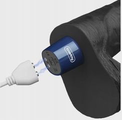 REAL SOFTEE Vibrator, 10 Vibration Modes, TPE, Black, 22.6 cm-thumb-9