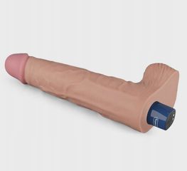 REAL SOFTEE Vibrator, 10 Vibration Modes, TPE, Natural, 25.3 cm-thumb-4