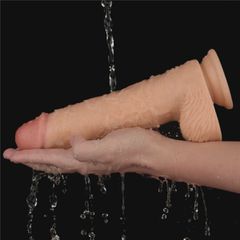 Power Basics Vibrator, 10 Vibration Modes, PVC, Flesh, 23.6 cm-thumb-8