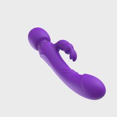 Wand & Rabbit Silicone USB Purple-thumb-6