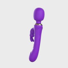Wand & Rabbit Silicone USB Purple-thumb-4