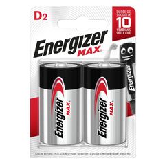 Energizer Max Alkaline Μπαταρία D (2 τμχ)