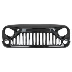 Kentrikí grília Emprós Grília katállhlh gia JEEP Wrangler / Rubicon JK (2007-2017) Thumoménos Bird Schediasmós Piáno Mavro