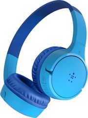 Belkin Soundform Mini Ασύρματα / Ενσύρματα On Ear Παιδικά Ακουστικά με 30 ώρες Λειτουργίας Γαλάζια AUD002BTBL