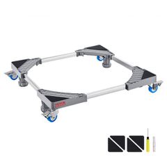 Μίνι βάση ψυγείου VEVOR, φορτίο 181,4 kg, 4 δυνατά πόδια, 4 περιστρεφόμενοι τροχοί κλειδώματος, βάθρο πλυντηρίου και στεγνωτηρίου, ρυθμιζόμενη βάση πολλαπλών λειτουργιών για πλυντήριο ρούχων και ψυγεί