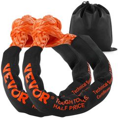 VEVOR Soft Shackle Synthetic Recovery Rope 2PCS 1,3x56 cm 20 Ton Break Strength