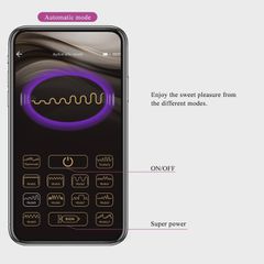 Pretty Love Liam RC Control Vibrator Purple-thumb-2