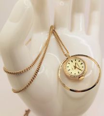 Vintage 60’ Chaika γυναικείο ρολόι κολιέ κουρδιστό 17 Jewels A9076 TIMH 150 ΕΥΡΩ